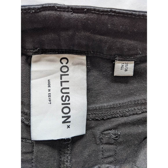 ASOS Tall Collusion High Rise Black Skinny Jeans - Picture 3 of 5